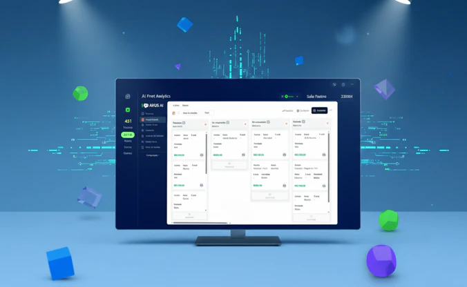 Mockup do painel Axus AI - imagem substituída pelo usuário